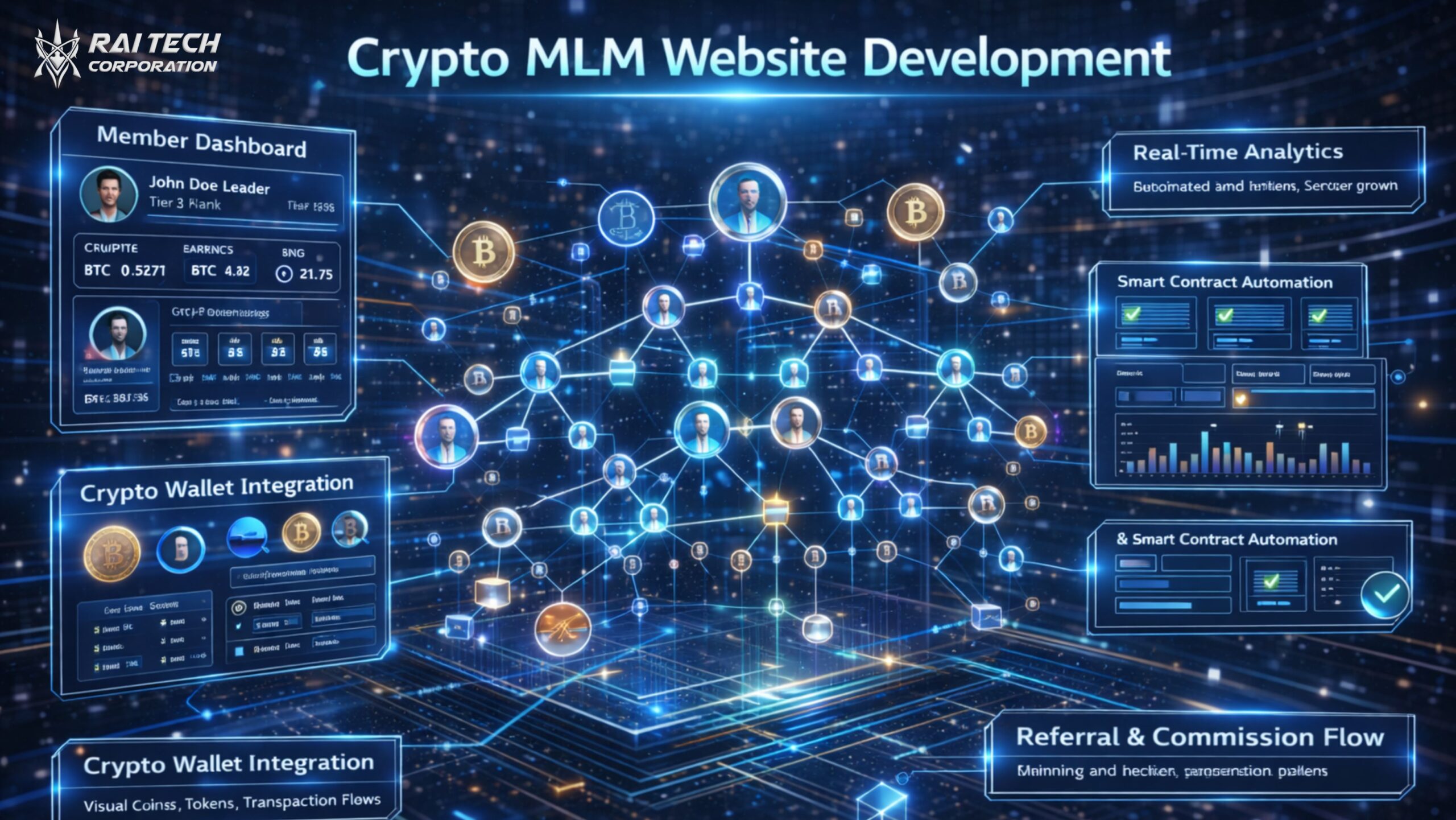 Crypto MLM Website Development – Why Rai Tech Corporation Is the Best MLM Development Company