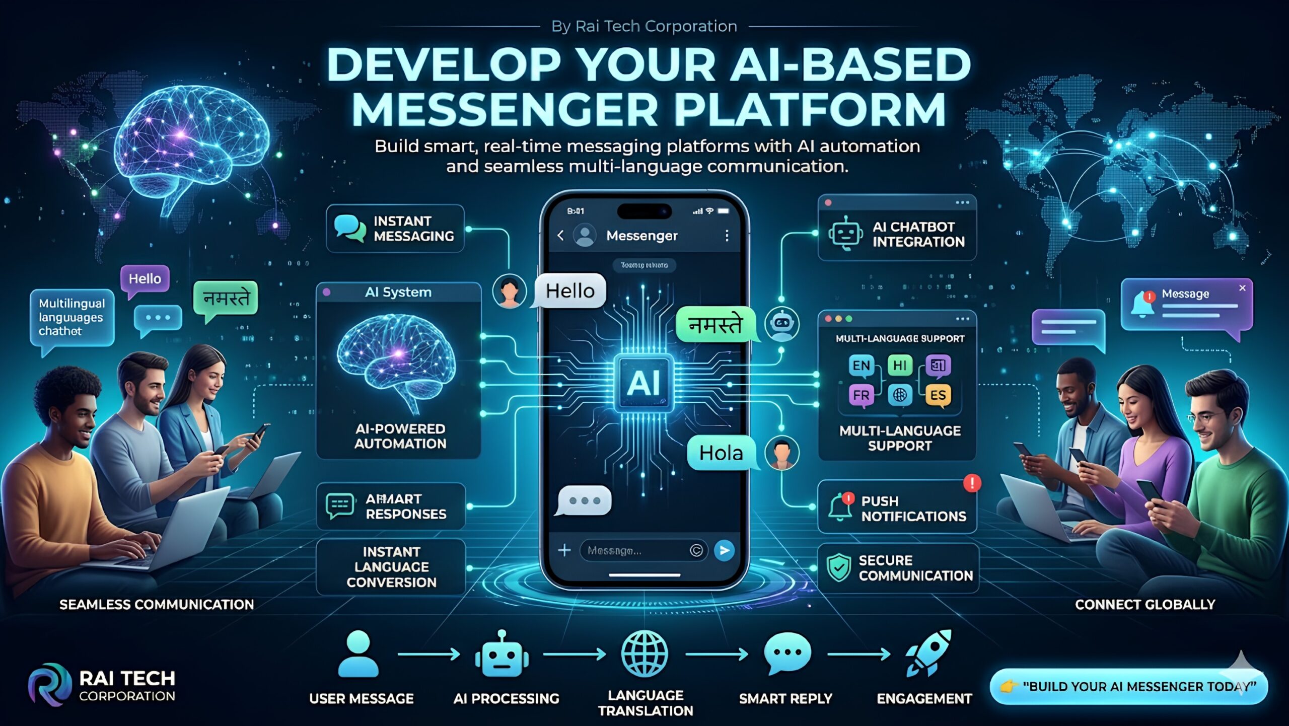 AI-Based Messenger Platform Development by Rai Tech Corporation