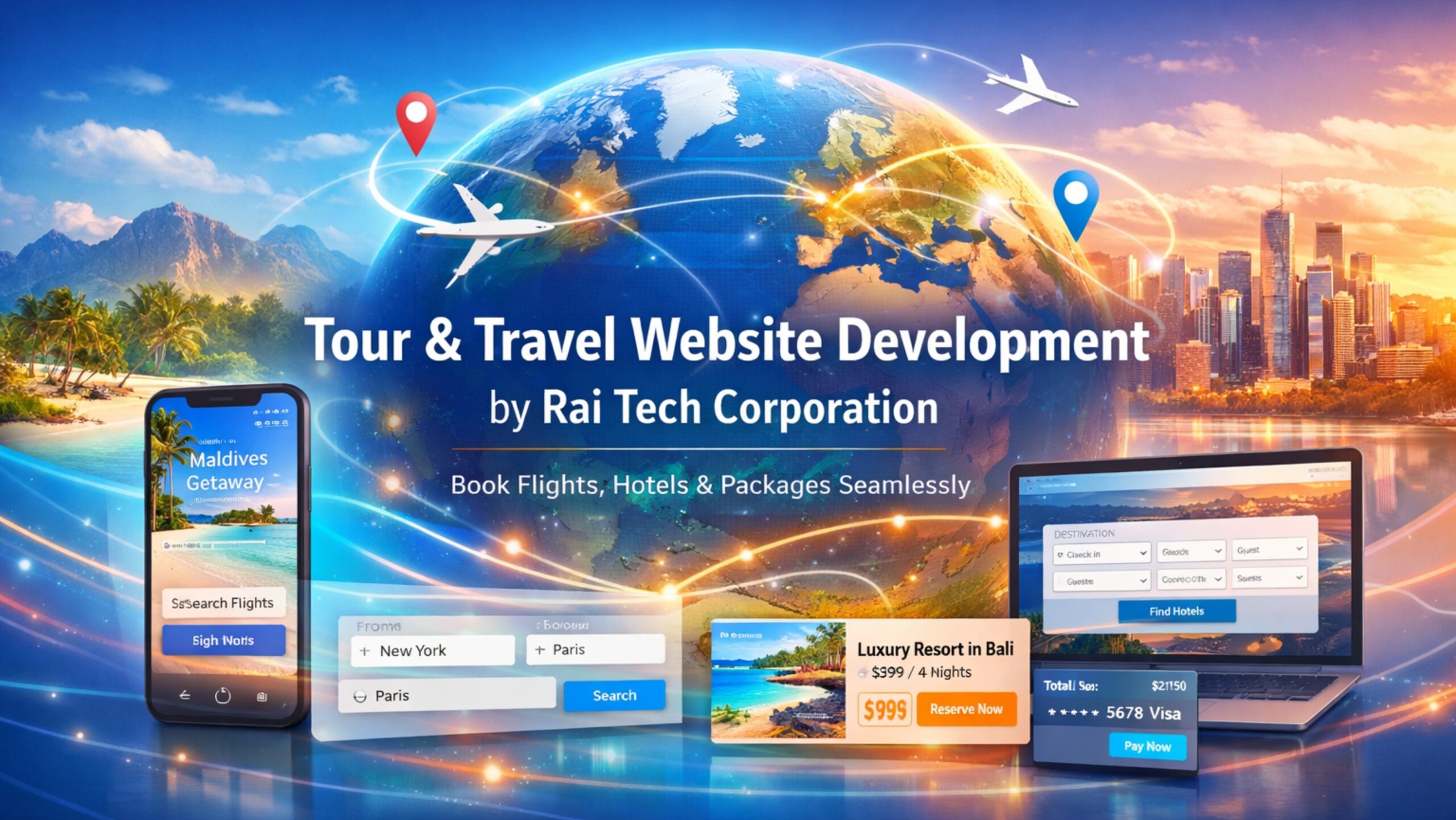 Tour & Travel Website Development by Rai Tech Corporation