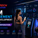 Gym management system dashboard showing membership management, attendance tracking, and fitness scheduling